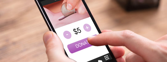 Donate on mobile phone for nonprofit.